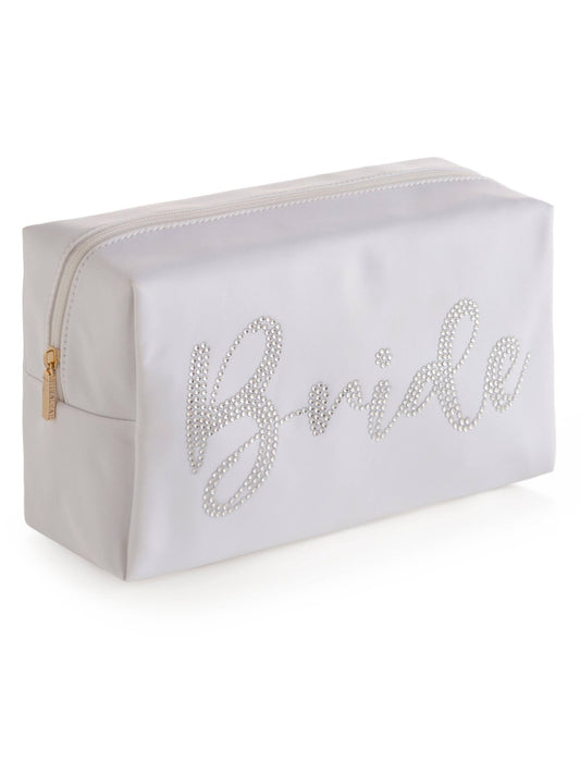 "BRIDE" ZIP POUCH, WHITE - Bria Blair Creative