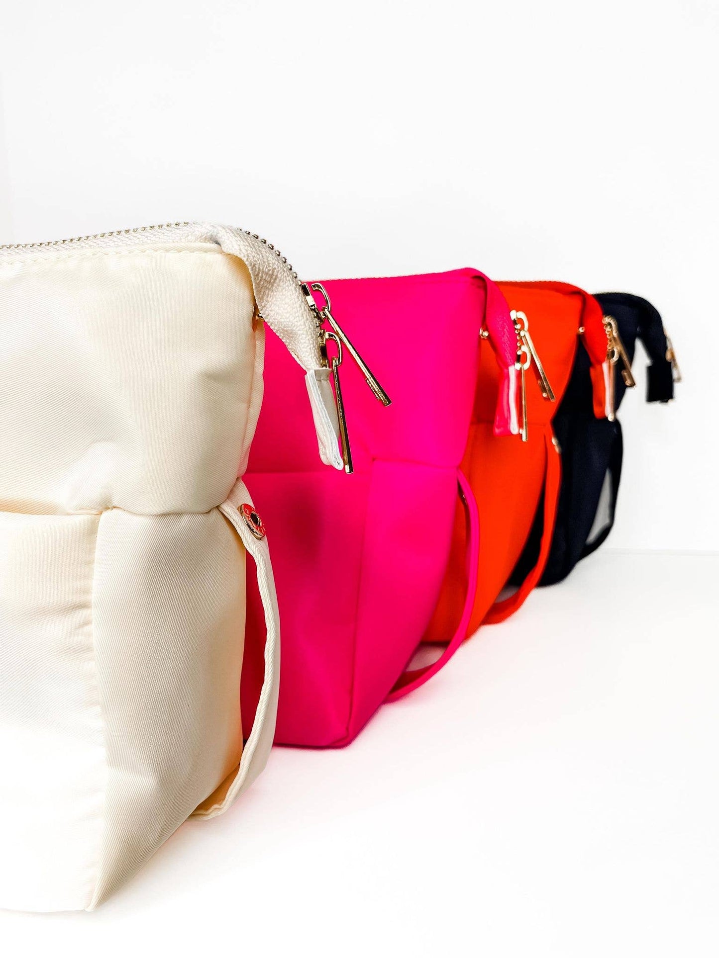 Bright Orange Cosmetic Bum Bag, Cosmetic Pouch, Makeup Pouch - Bria Blair Creative