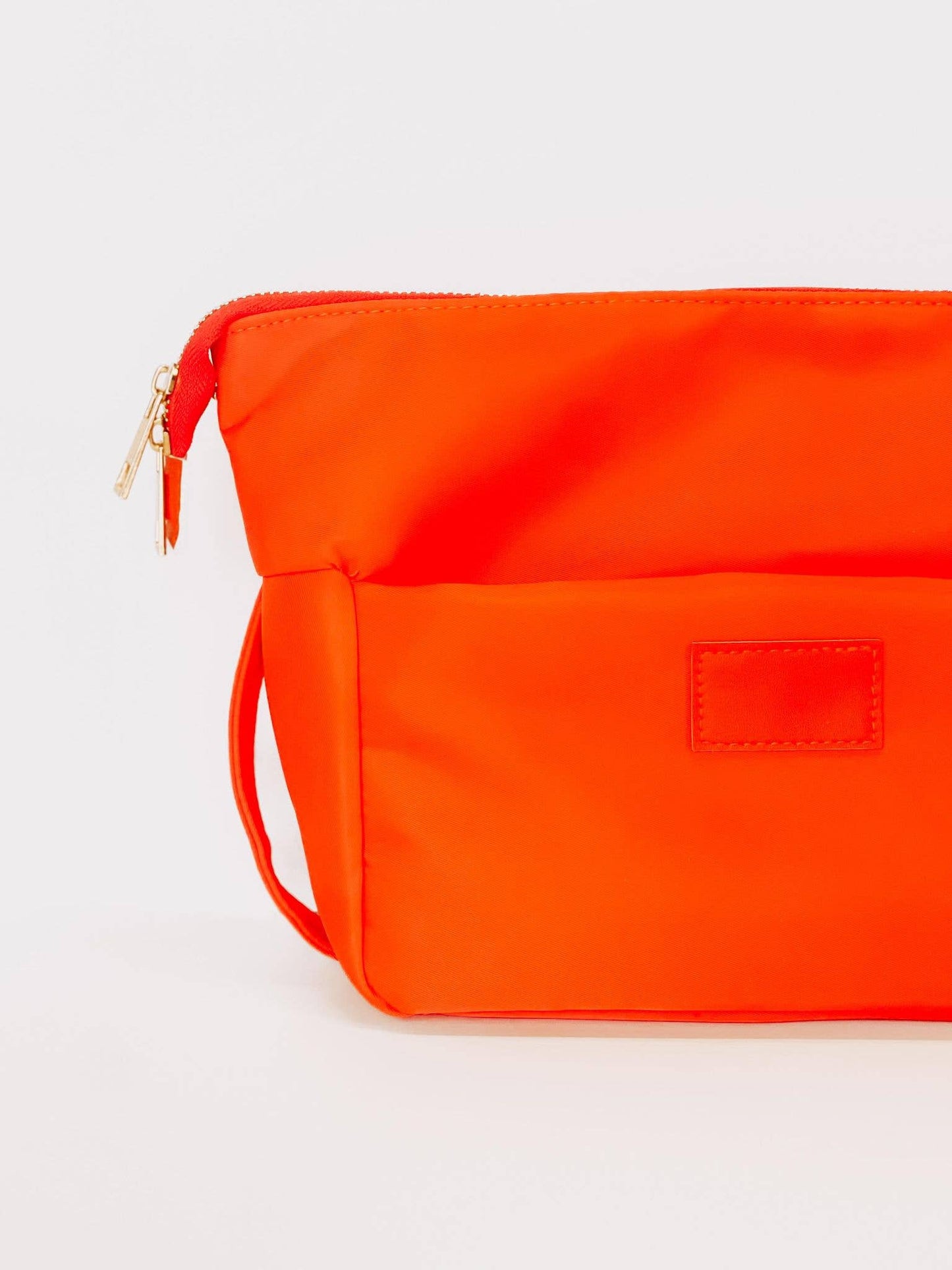Bright Orange Cosmetic Bum Bag, Cosmetic Pouch, Makeup Pouch - Bria Blair Creative