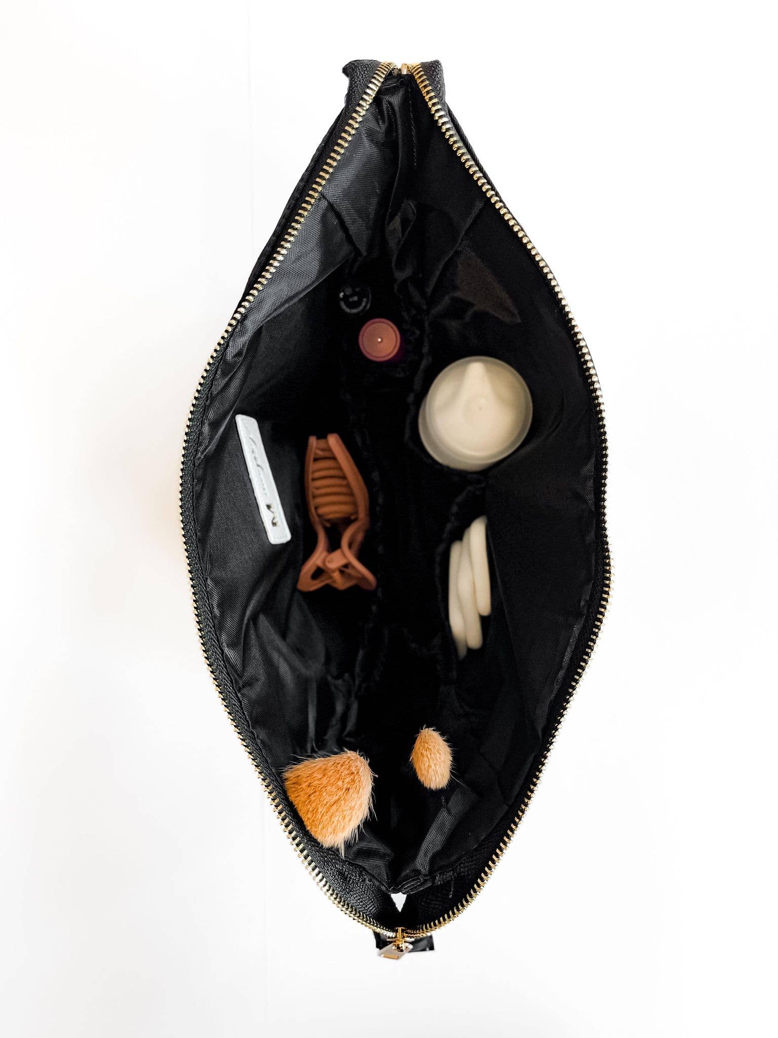 Bright Orange Cosmetic Bum Bag, Cosmetic Pouch, Makeup Pouch - Bria Blair Creative