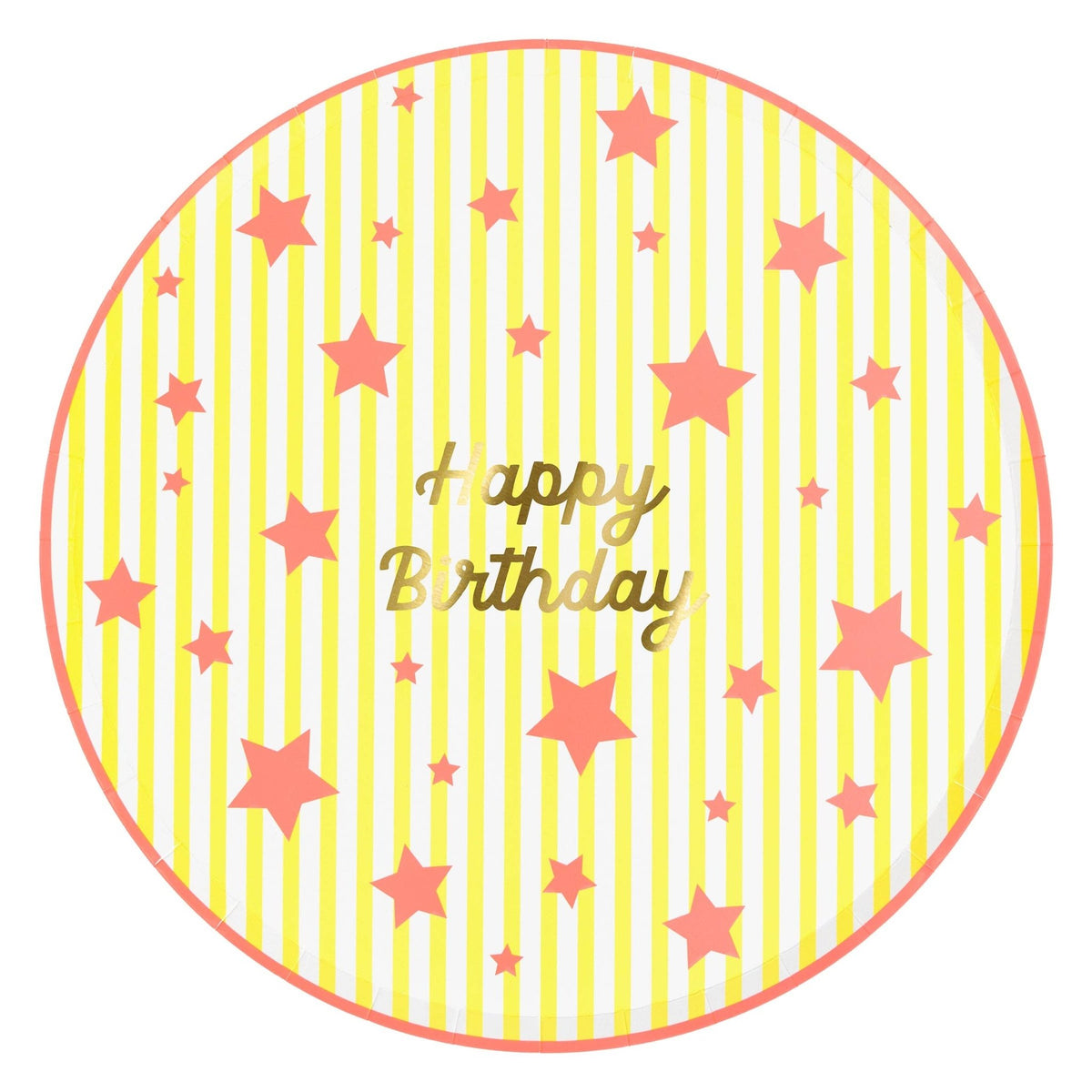 Bright Star Happy Birthday Dinner Plates - Bria Blair Creative