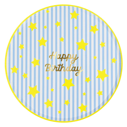 Bright Star Happy Birthday Dinner Plates - Bria Blair Creative
