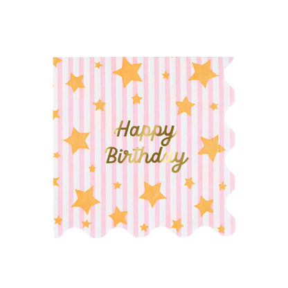 Bright Star Happy Birthday Large Napkins - Bria Blair Creative