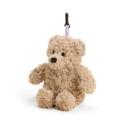 Brown Curly Bear Bag Charm - Bria Blair Creative