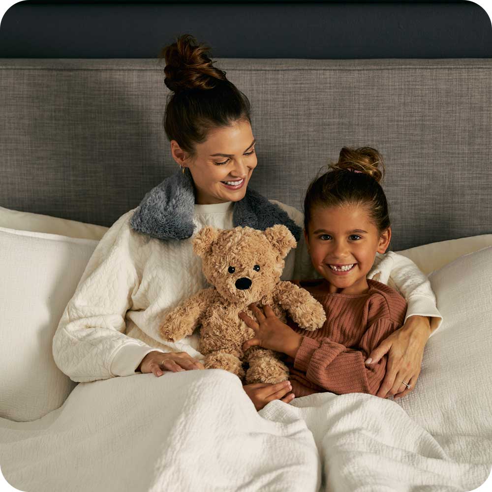Brown Curly Bear Warmies - Bria Blair Creative