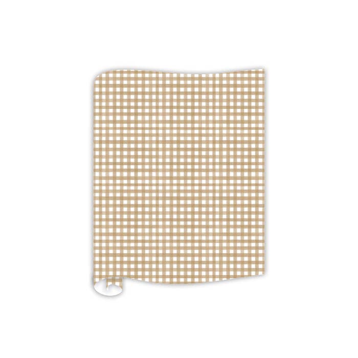 Brown Gingham Pattern Table Runners - Bria Blair Creative