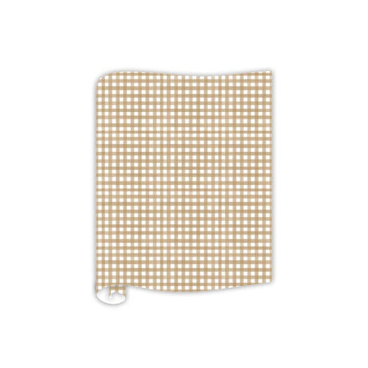 Brown Gingham Pattern Table Runners - Bria Blair Creative