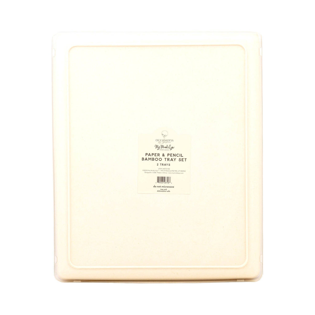 BTS1130 - Occasions Paper and Pencil Bamboo Tray Set - Bria Blair Creative