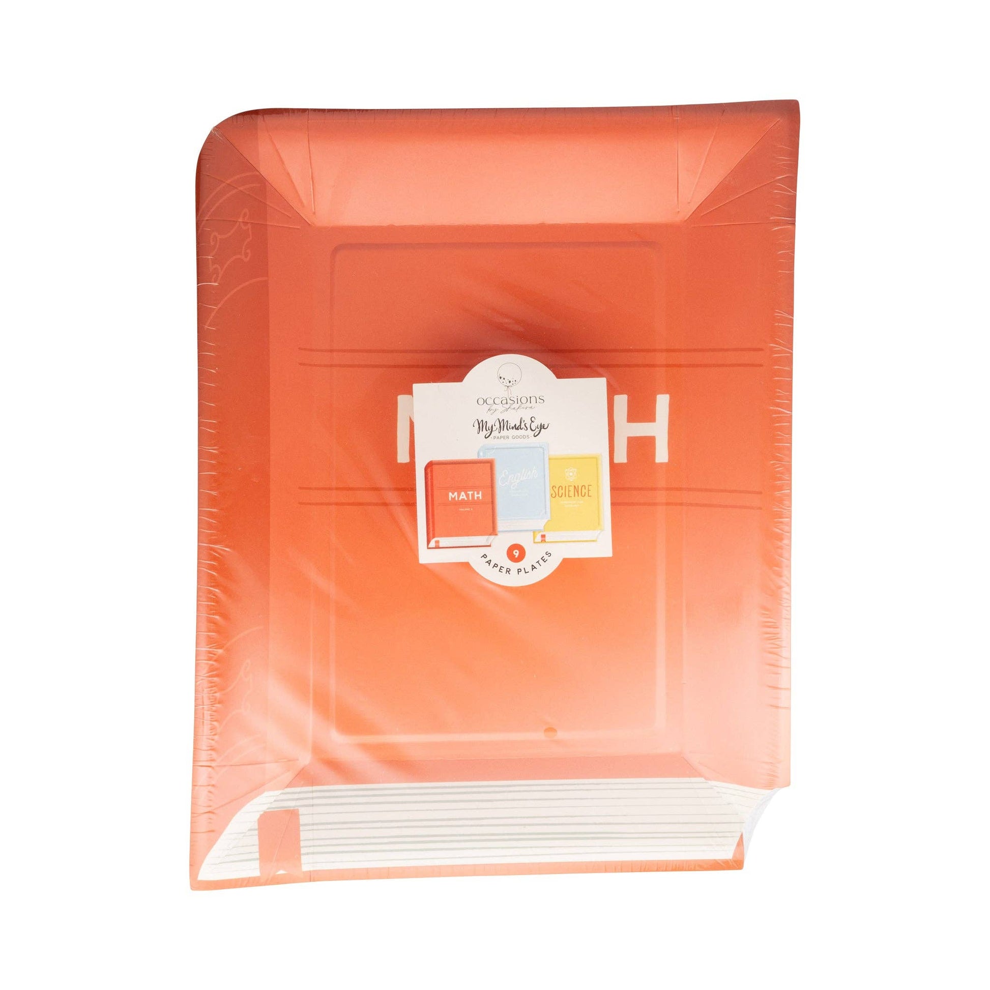 BTS1143 - Occasions Text Books Shaped Paper Plate Set - Bria Blair Creative