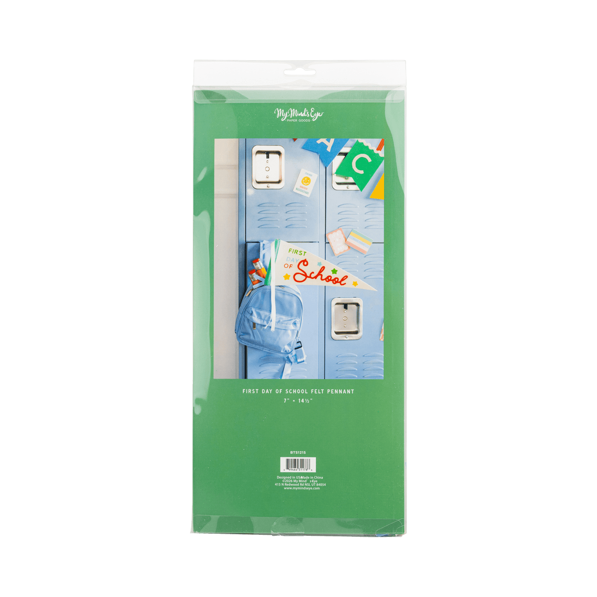 BTS1215 - First Day Felt Pennant - Bria Blair Creative
