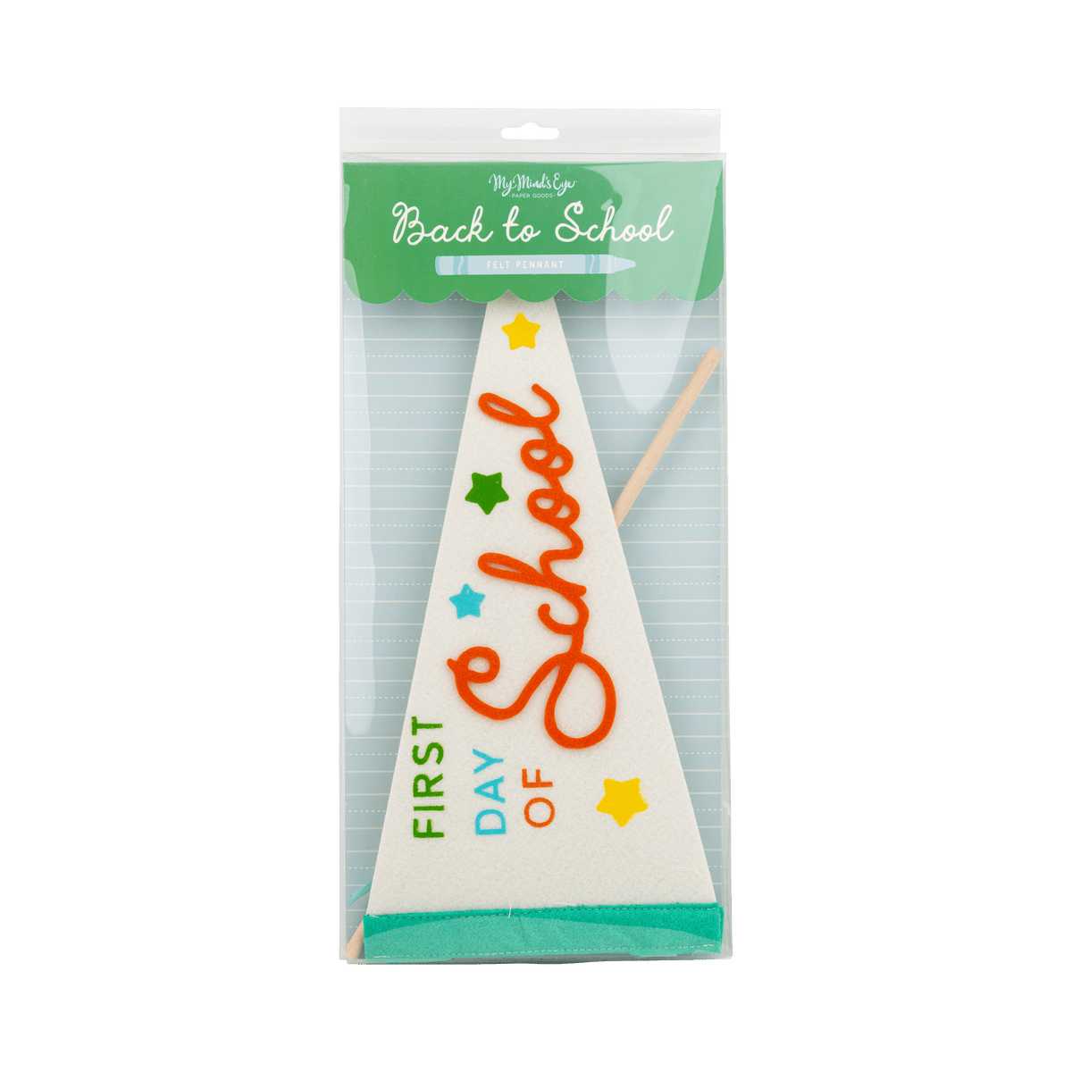 BTS1215 - First Day Felt Pennant - Bria Blair Creative