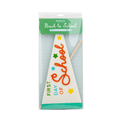 BTS1215 - First Day Felt Pennant - Bria Blair Creative