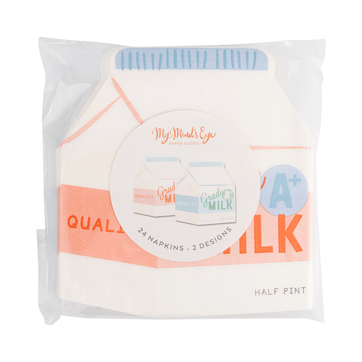 BTS1236 - Milk Carton Cocktail Napkin Set - Bria Blair Creative