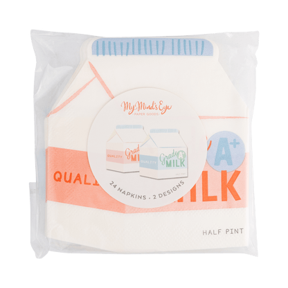 BTS1236 - Milk Carton Cocktail Napkin Set - Bria Blair Creative