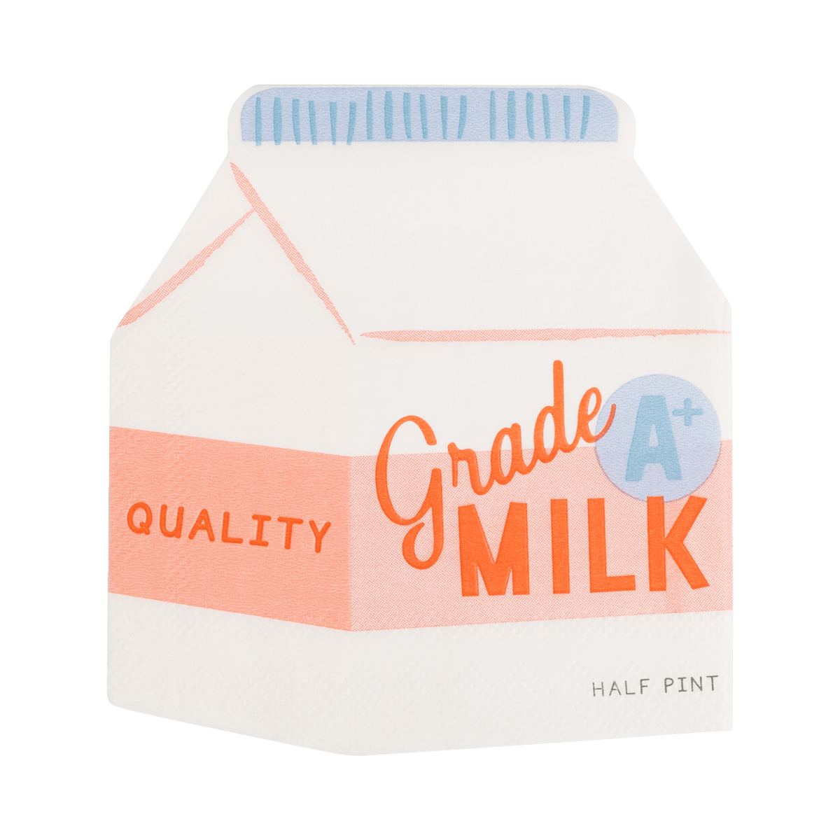BTS1236 - Milk Carton Cocktail Napkin Set - Bria Blair Creative