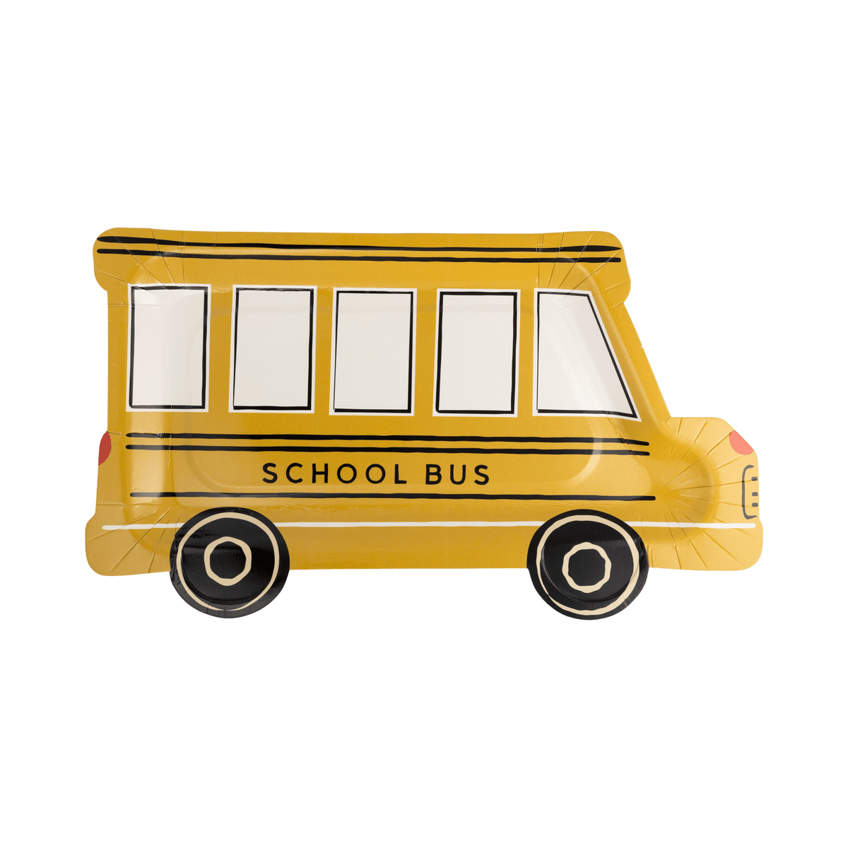 BTS1241 - School Bus Shaped Plate - Bria Blair Creative