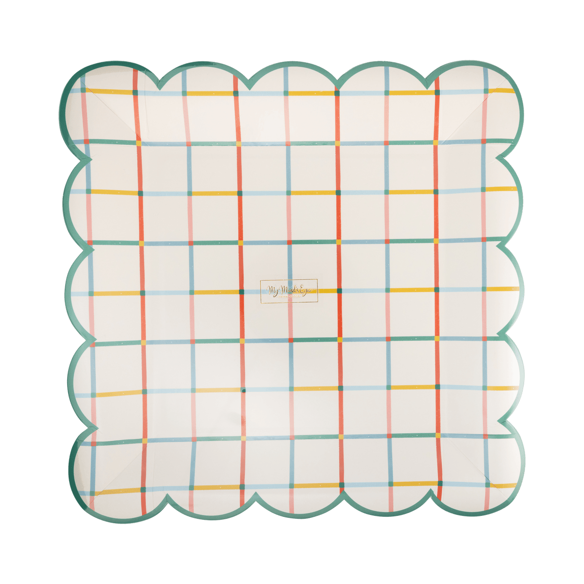 BTS1242 - Colorful Gird Plate - Bria Blair Creative