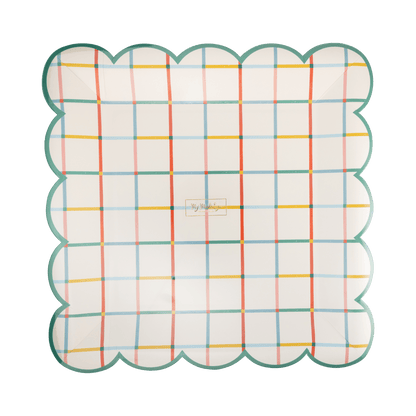 BTS1242 - Colorful Gird Plate - Bria Blair Creative
