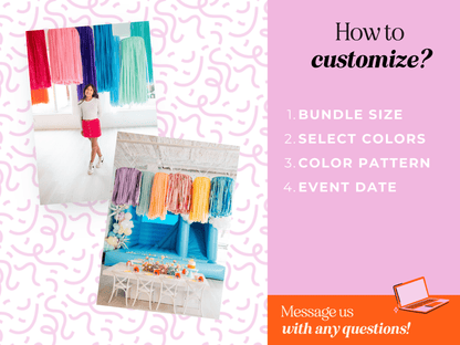 Bundled Custom Aerial Fringe Rings: Bundle C (5 Rings) / Full Plastic - Bria Blair Creative