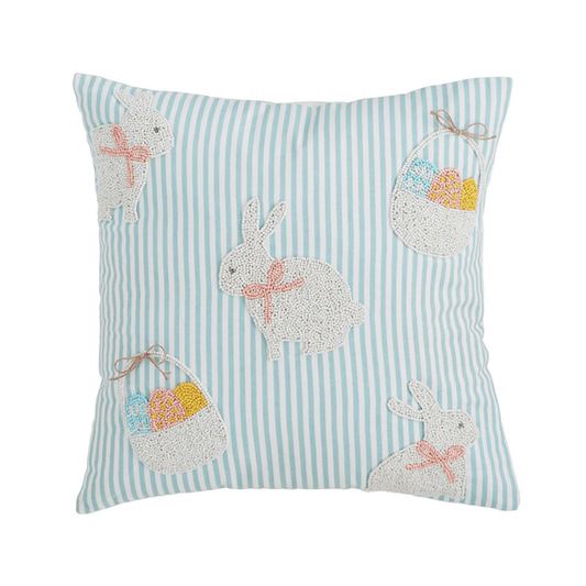 Bunny Beaded Pillow - Bria Blair Creative