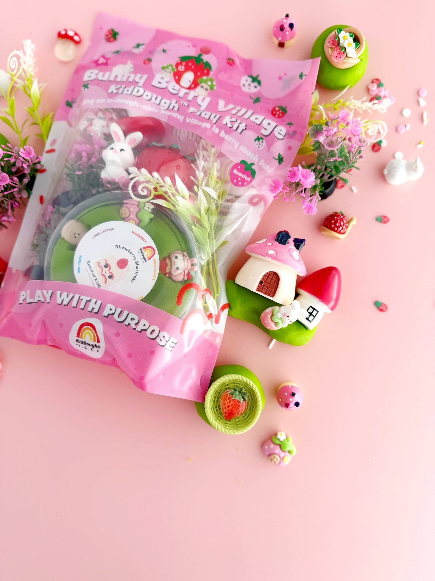 Bunny Berry Village KidDough Play Kit - Bria Blair Creative