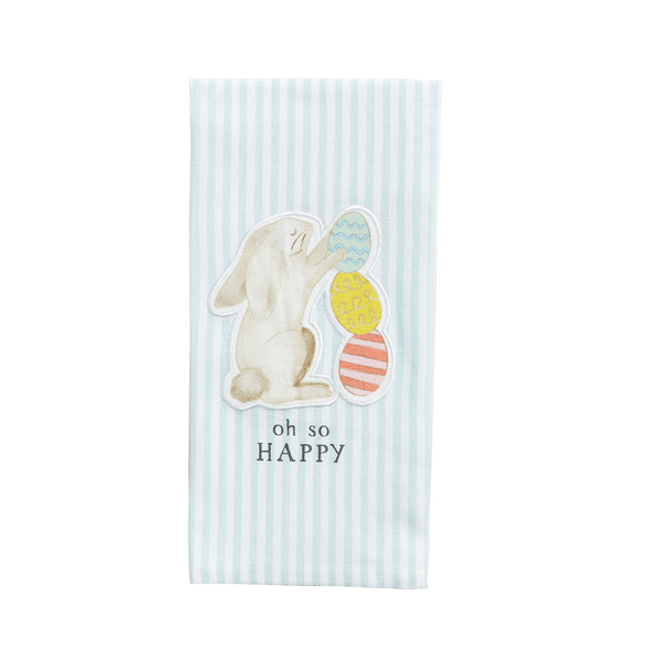 Bunny With Egg Patch Towel - Bria Blair Creative