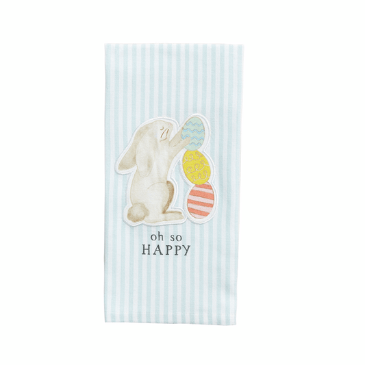 Bunny With Egg Patch Towel - Bria Blair Creative