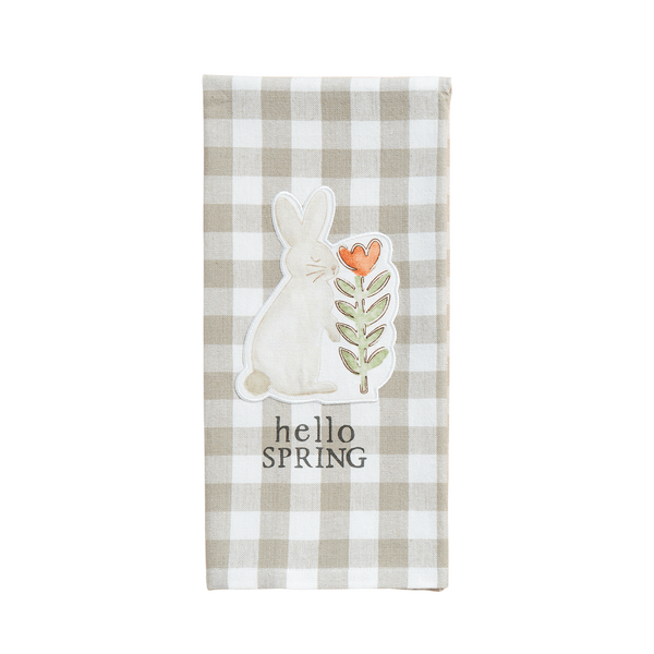 Bunny With Flower Patch Towel - Bria Blair Creative