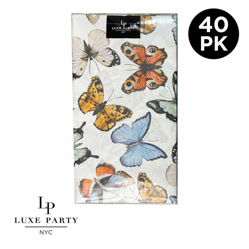 Butterfly Paper Dinner Napkins | 40 Napkins: 40 Dinner Napkins - 4.5" x 7.75" - Bria Blair Creative