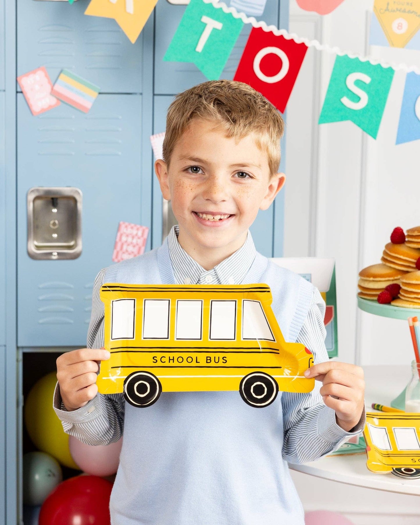 BTS1241 - School Bus Shaped Plate