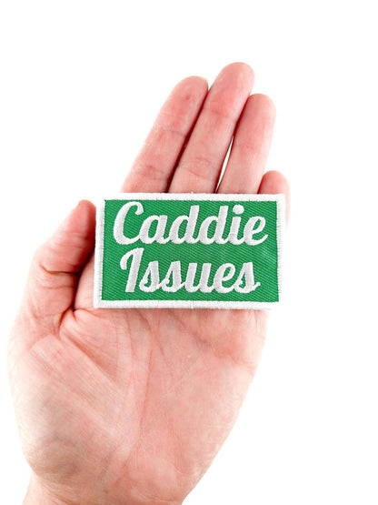 Caddie Issues Iron - On Patch Embroidered Patch for Golf Hat - Bria Blair Creative