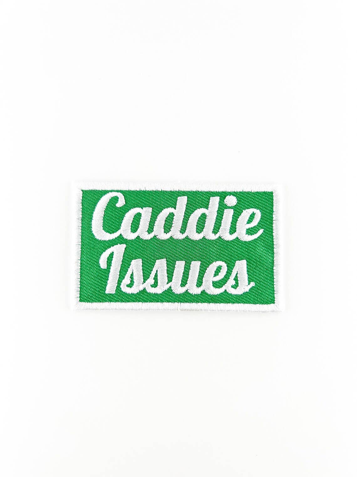 Caddie Issues Iron - On Patch Embroidered Patch for Golf Hat - Bria Blair Creative