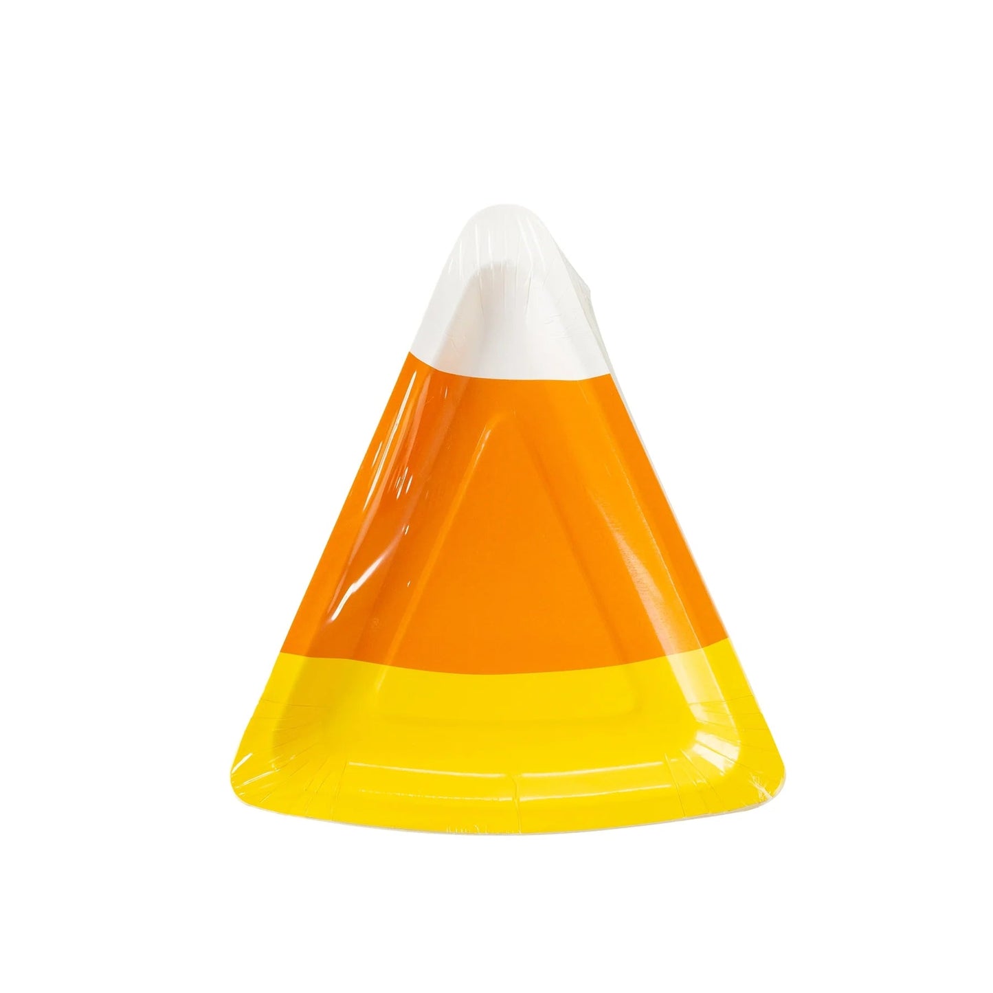 Candy Corn Shaped Paper Plate - Bria Blair Creative