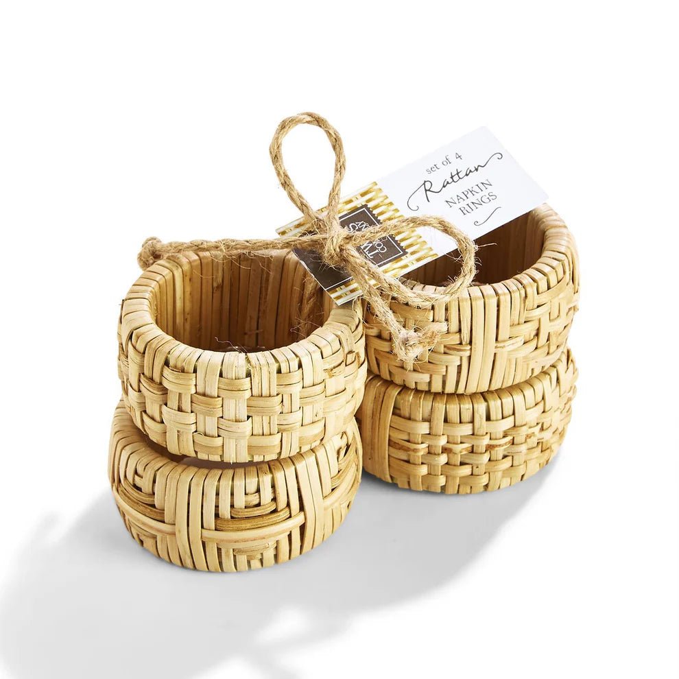 Cane Napkin Rings, Set of 4 - Bria Blair Creative