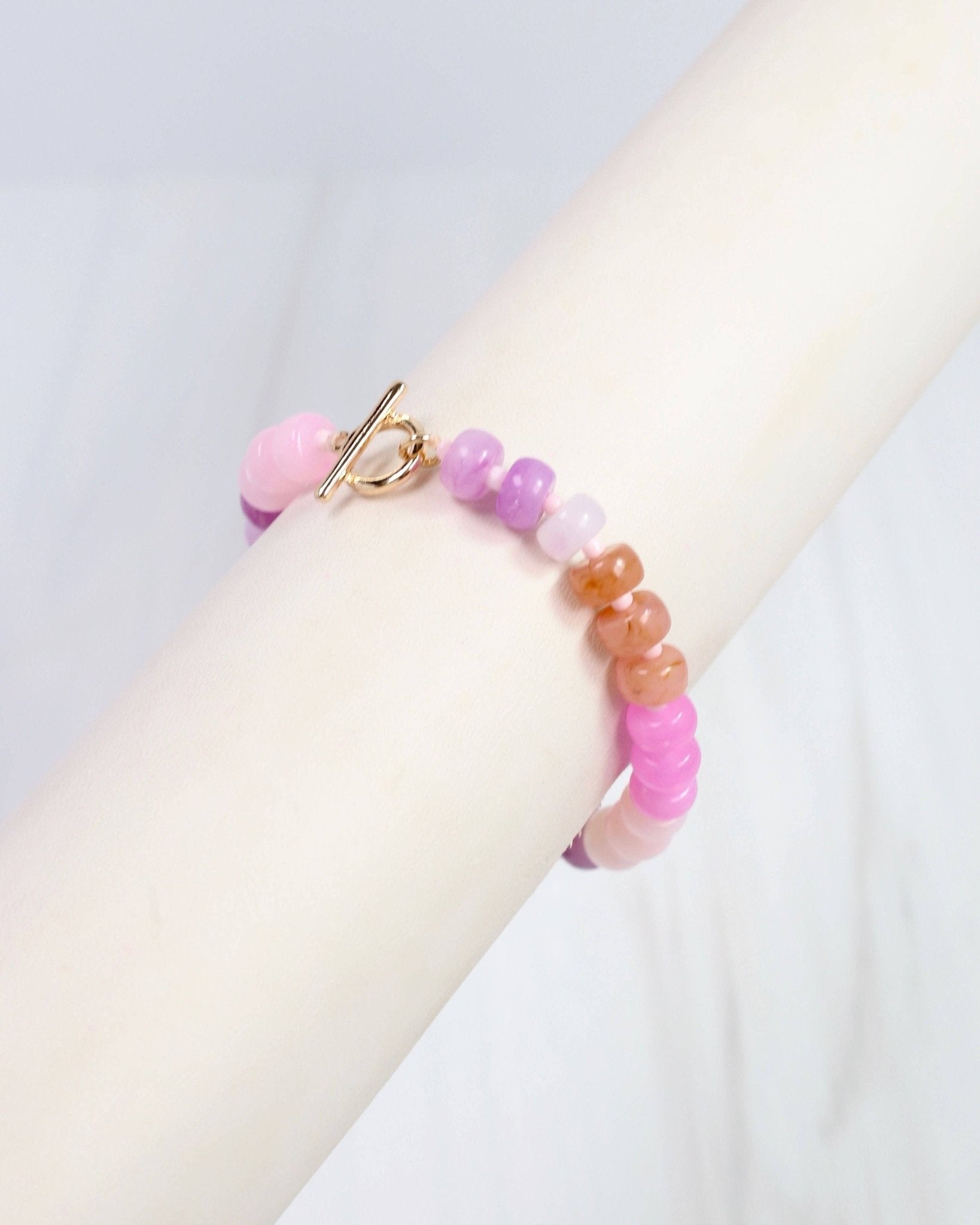 Cape San Blas Beaded Bracelet Pink: Default - Bria Blair Creative