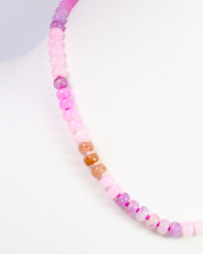 Cape San Blas Beaded Necklace Pink: Default - Bria Blair Creative