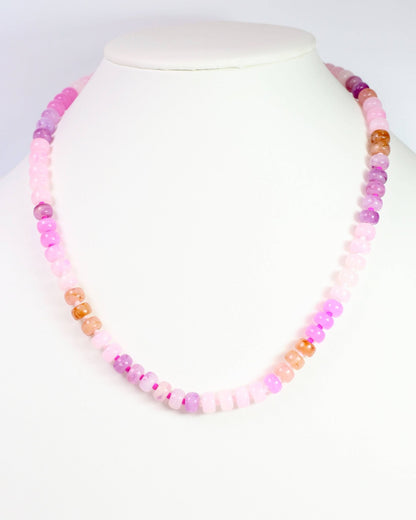 Cape San Blas Beaded Necklace Pink: Default - Bria Blair Creative