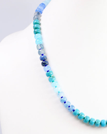 Cape San Blas Beaded Necklace Turquoise: Default - Bria Blair Creative