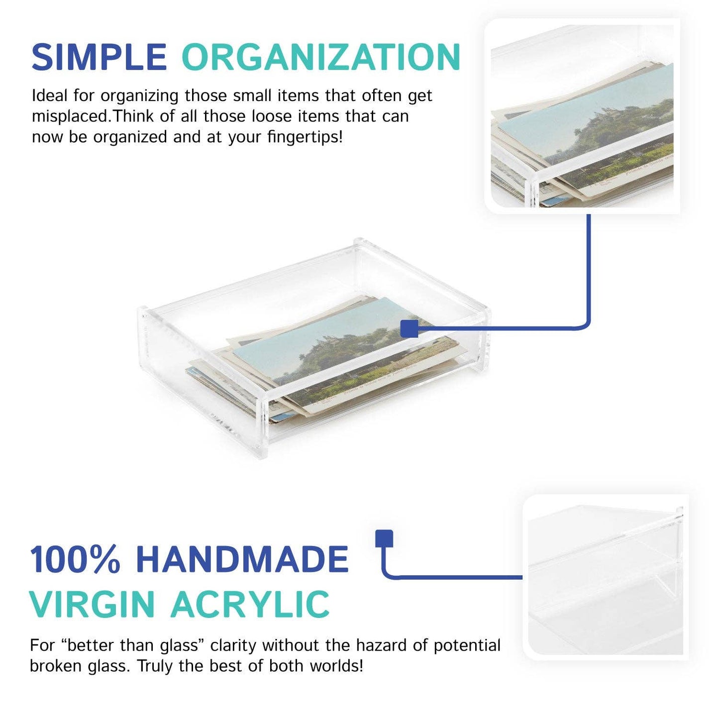 Catchall Acrylic Box - Medium - Bria Blair Creative