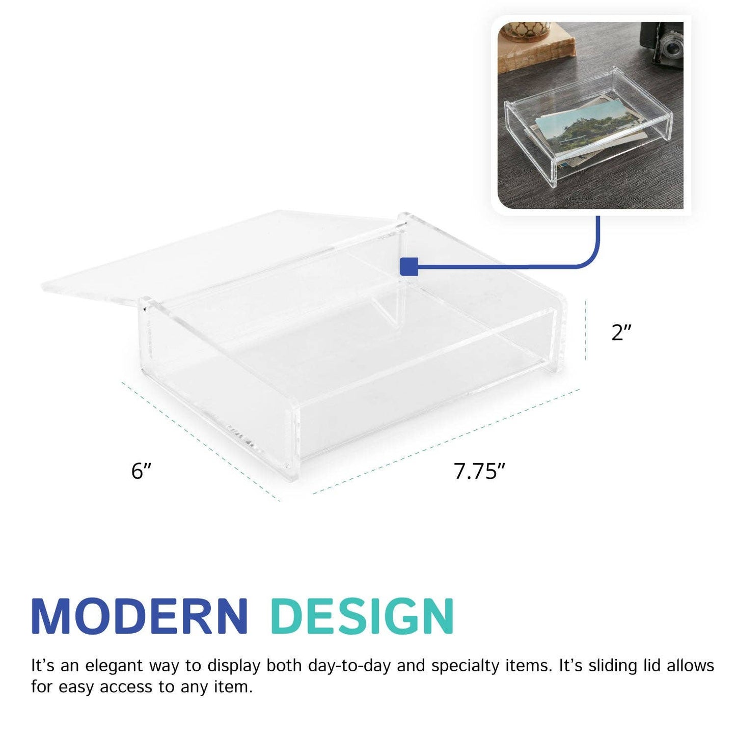 Catchall Acrylic Box - Medium - Bria Blair Creative