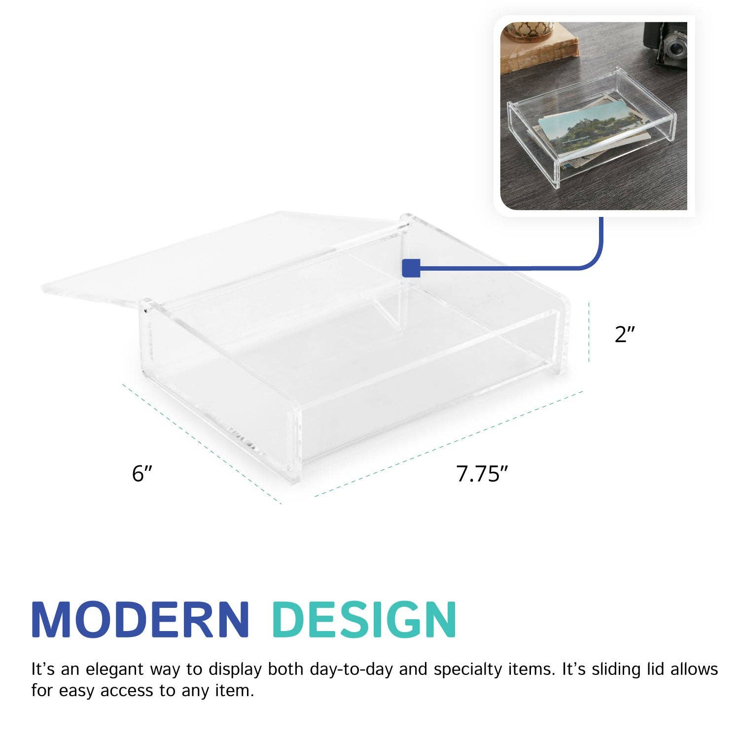 Catchall Acrylic Box - Medium - Bria Blair Creative