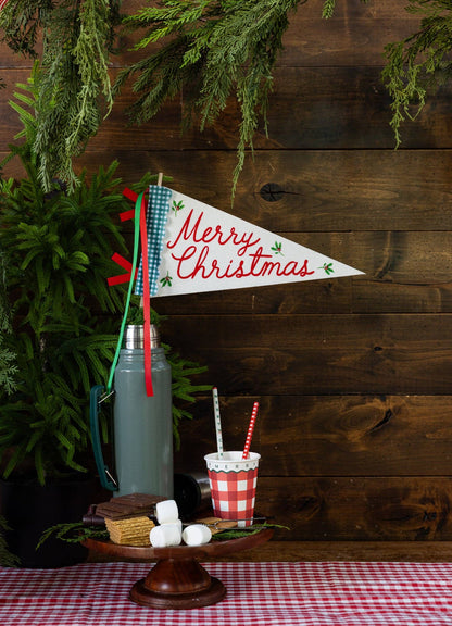 CCH1315 - Merry Christmas Felt Pennant Flag - Bria Blair Creative