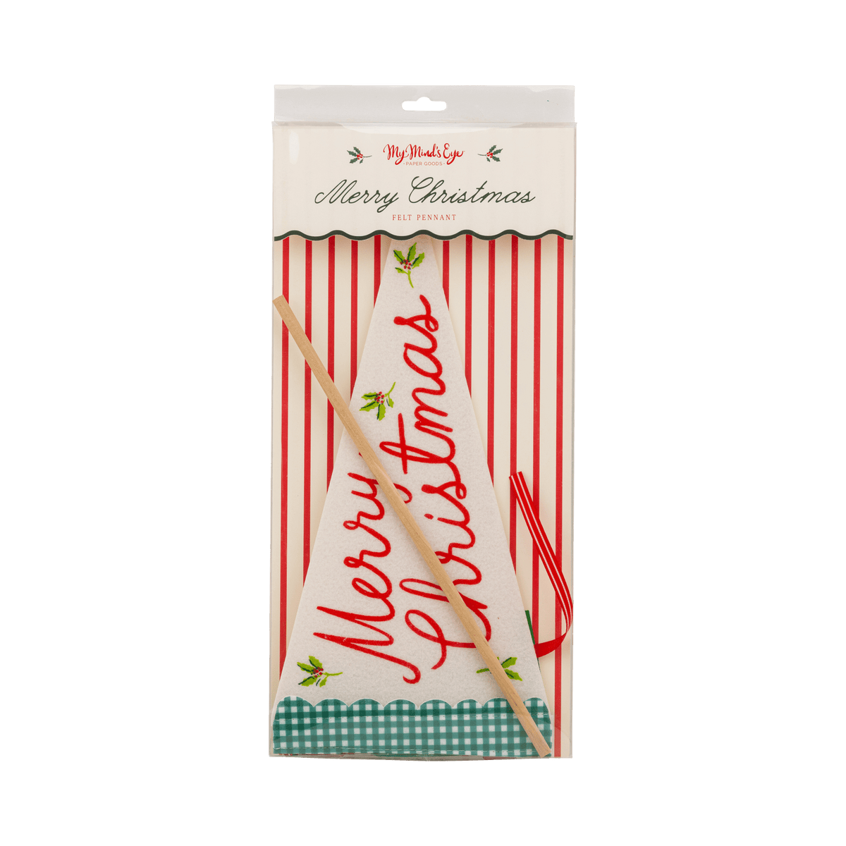 CCH1315 - Merry Christmas Felt Pennant Flag - Bria Blair Creative