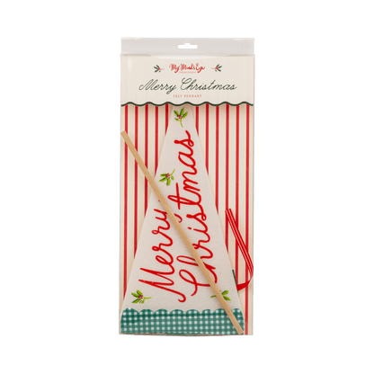 CCH1315 - Merry Christmas Felt Pennant Flag - Bria Blair Creative