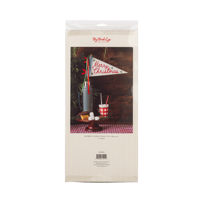 CCH1315 - Merry Christmas Felt Pennant Flag - Bria Blair Creative