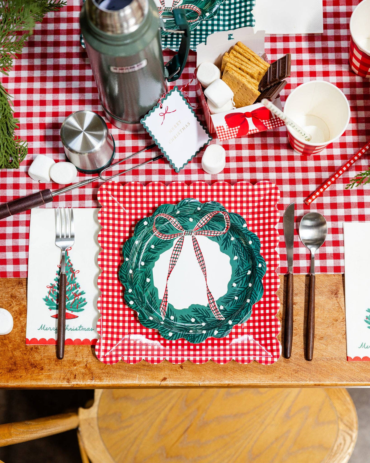 CCH1339 - Merry Christmas Tree Paper Dinner Napkins - Bria Blair Creative