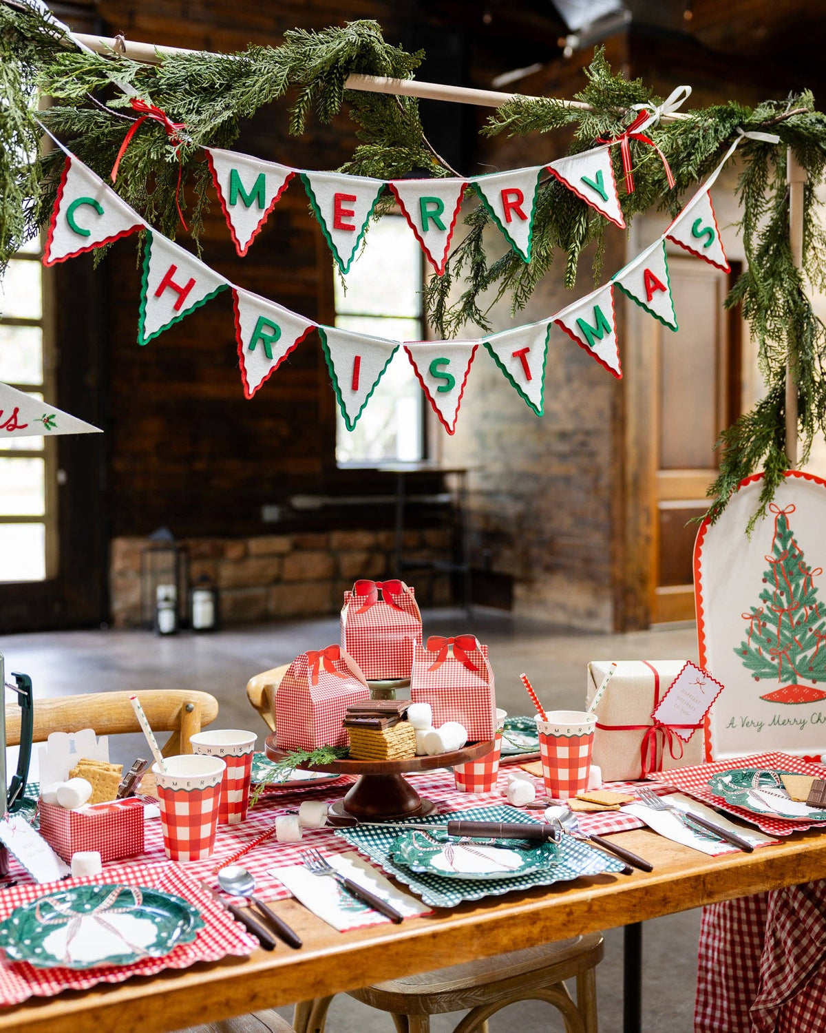 CCH1339 - Merry Christmas Tree Paper Dinner Napkins - Bria Blair Creative