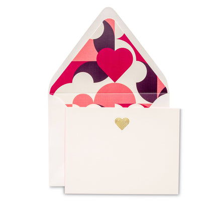 Heart | Fancy Pants Engraved Flat Notecards