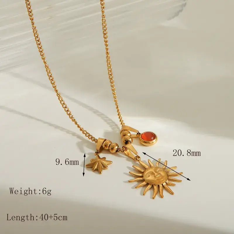 Charm Necklace with Hearts and Color Rhinestones: Heart - Bria Blair Creative