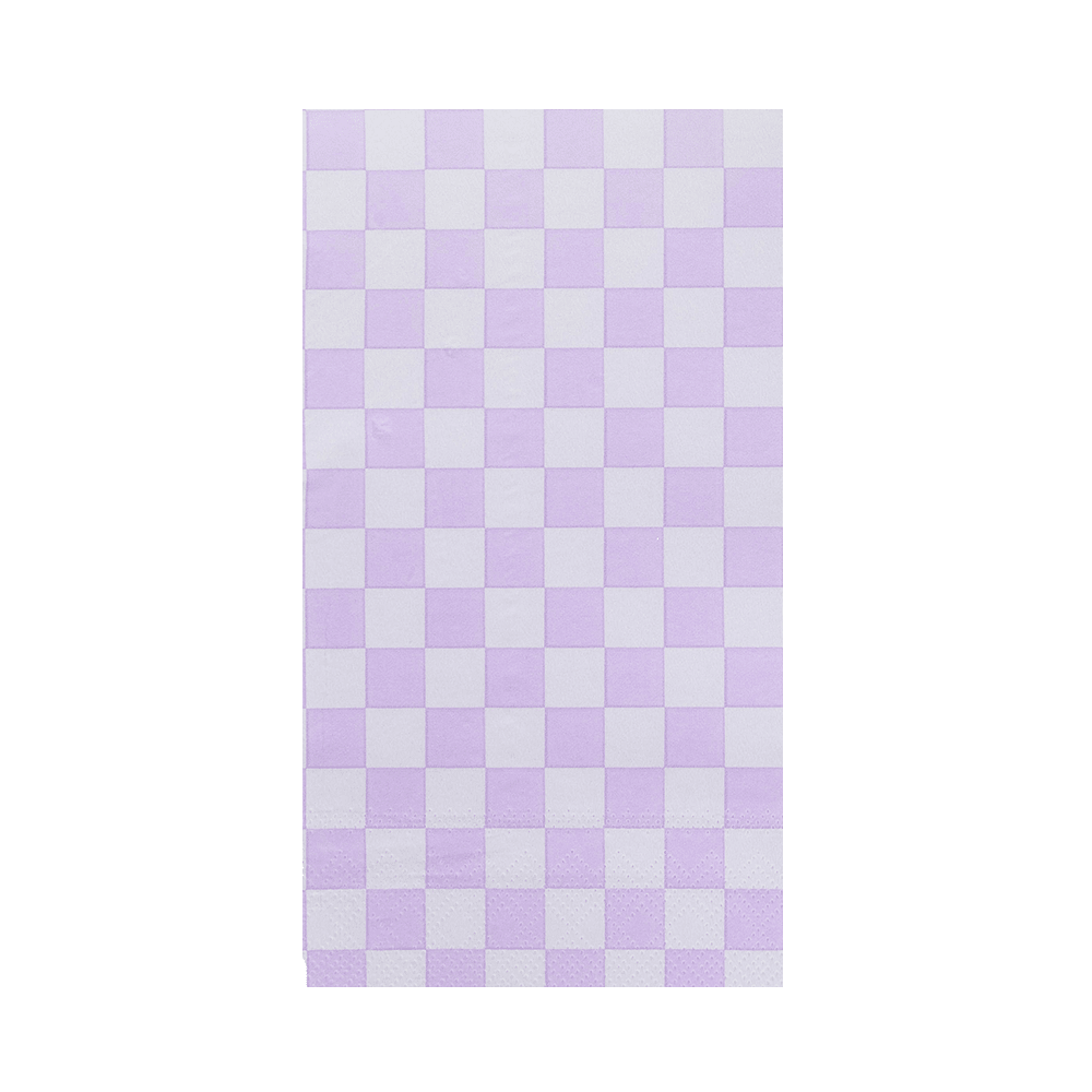 Check It! Check Guest Napkins - 16 Pk. - Purple Posse - Bria Blair Creative